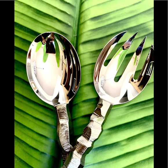 Michael Aram Silver Rock Serving set new in box - Picture 10 of 12